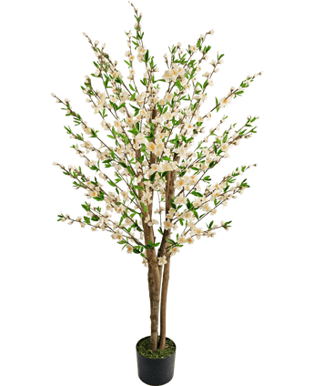 Kunstplant Kersenbloesem 150 cm crème