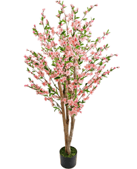 Plante artificielle Fleur de cerisier 150 cm rose