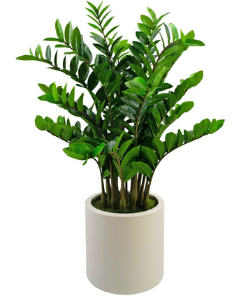 Kunstplant Zamioculcas kant en klaar in beige pot 120 cm