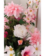 Kunstroos "Emine" Real Touch Wit 43cm