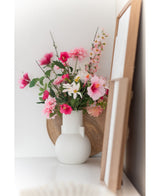 Kunstroos "Emine" Real Touch Wit 43cm