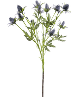 Kunsttak Distel 68 cm blauw