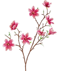 Kunsttak Magnolia kleinbloemig 89 cm roze