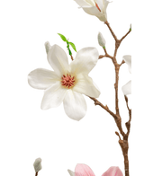Kunsttak Magnolia kleinbloemig 89 cm wit