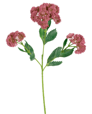 Kunsttak Sedum 48 cm rood