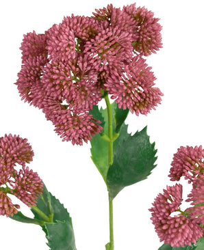 Kunsttak Sedum 48 cm rood