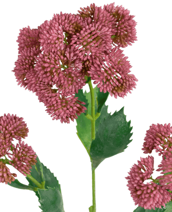 Kunsttak Sedum 48 cm rood