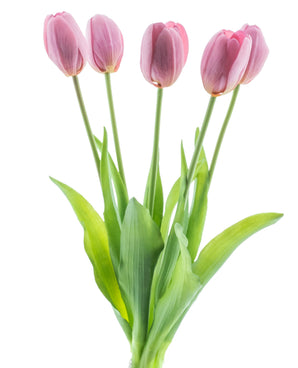 Kunsttulpenboeket Real Touch Paars 40 cm
