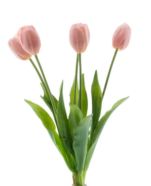 Kunsttulpenboeket Real Touch Roze 40 cm