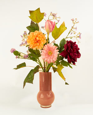 Zijden kunstbloemen boeket Love in Bloom