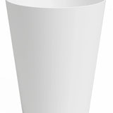 De Plantenbak Porto Ø40cm x H50cm is een effen, witte, cilindervormige plantenbak met een licht uitlopende bovenkant, tegen een witte achtergrond.