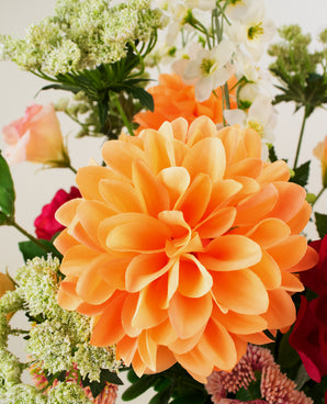 Zijden kunstbloemen boeket The Wild Bunch