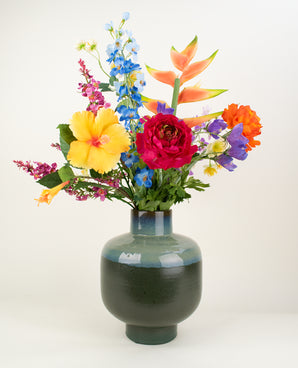 Zijden kunstbloemen boeket Tropicana