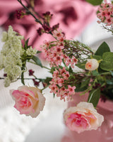 Zijden kunstbloemen boeket Blush Blossom