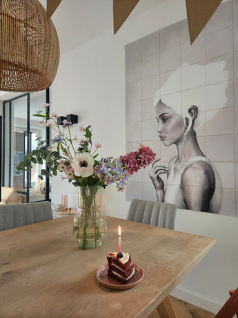 Zijden kunstbloemen boeket Lavender Dreams