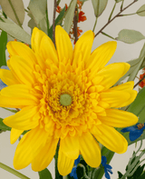 Zijden kunstbloemen boeket Lemonade Garden