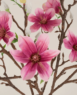 Zijden kunstbloemen boeket Magnolia roze