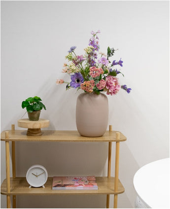 Zijden kunstbloemen boeket Morning Dew
