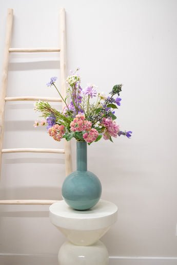 Zijden kunstbloemen boeket Morning Dew