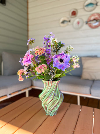 Zijden kunstbloemen boeket Morning Dew