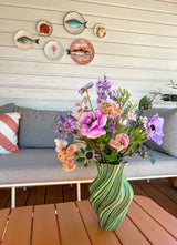 Zijden kunstbloemen boeket Morning Dew