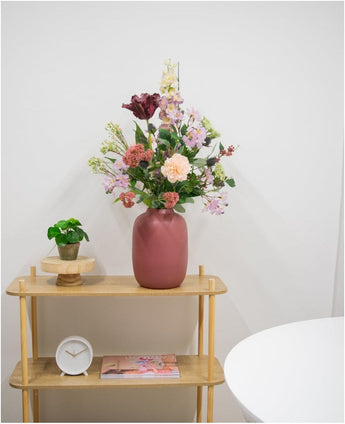 Zijden kunstbloemen boeket Mystic Elegance