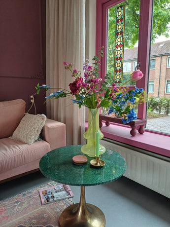Zijden kunstbloemen boeket Painted Petals