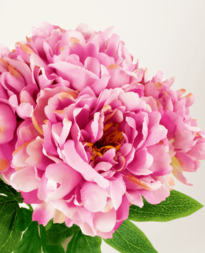 Zijden kunstbloemen boeket Peony Light Pink