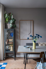 Zijden kunstbloemen boeket Poppy Blauw