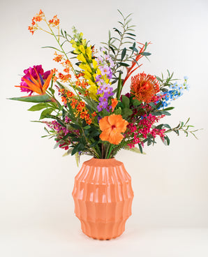 Zijden kunstbloemen boeket Tropicana XL