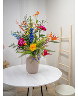 Zijden kunstbloemen boeket Tropicana XL