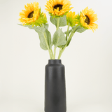 Zijden kunstbloemen boeket Zonnebloem