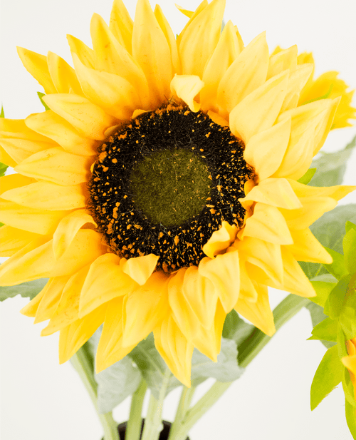 Zijden kunstbloemen boeket Zonnebloem