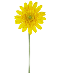 Fleur artificielle Gerbera 53 cm jaune