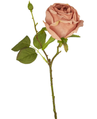 Kunstroos Deluxe 45 cm roze
