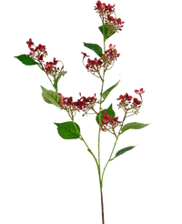 Fleur artificielle Hortensia sauvage 86 cm rouge