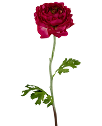 Fleur artificielle Renoncule 51 cm rose foncé