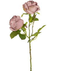 Rose artificielle Deluxe 55 cm violette