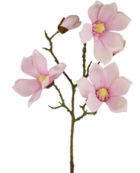 Magnolia Artificiel Real Touch Rose 72cm