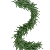 Het cijfer twee is gemaakt van Kunst Guirlande 100% PE Premium groene dennentakken en wordt weergegeven tegen een witte achtergrond.