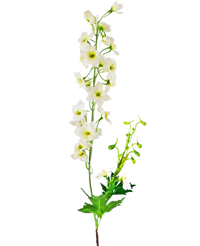 Fleur artificielle Delphinium 79 cm blanche
