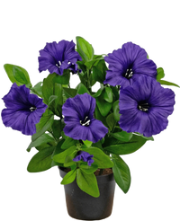 Fleur artificielle Pétunia plante 25 cm violet