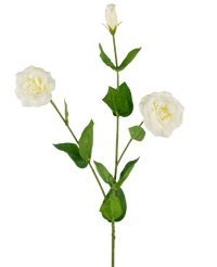 Kunst Eustoma Real Touch Wit 72cm
