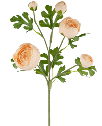 Branche artificielle de renoncule x5 Real Touch rose 62cm