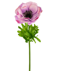 Anémone artificielle Real Touch violette 52cm